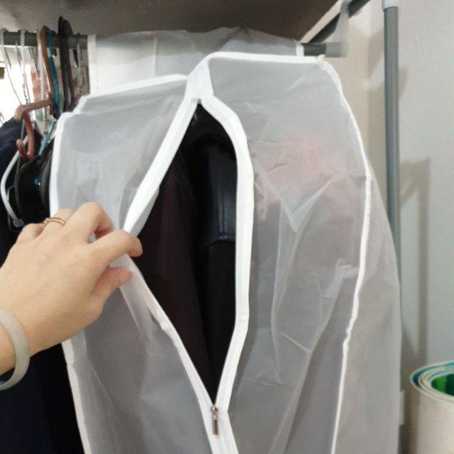 Kantong Penyimpanan Gantung Baju Jas Penutup Pelindung Kantong Penyimpanan Gantung Baju Jas Penutup Pelindung