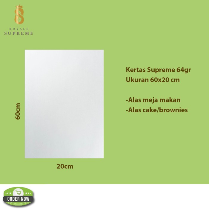 

tgeWS4 Kertas Foodgrade Laminasi 60X20 Cm/ Kertas Supreme 64Gram Z204Vdrx