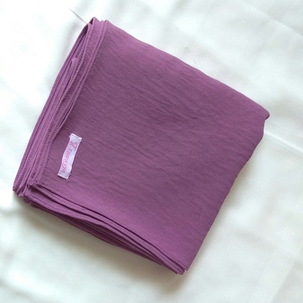 PASHMINA CRINCLE SET CADAR SIZE 200X75/PASHMINA CRINCLE SYARI/PASHMINA JUMBO-Plum