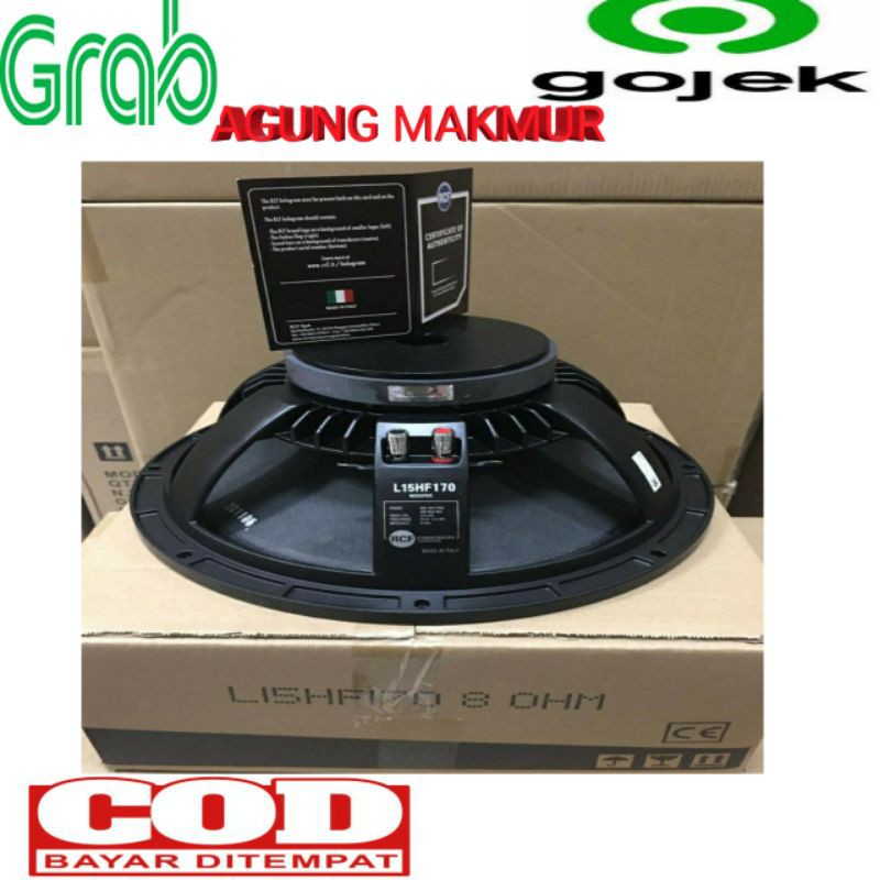 Speaker Komponen RCF L15HF170 / L 15 HF 170 15 Inch