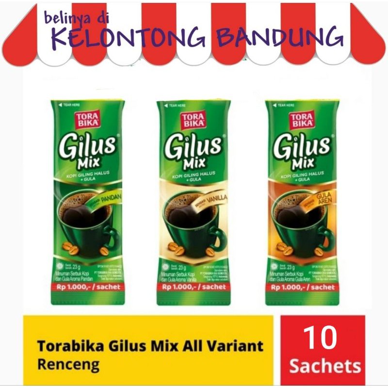 Kopi Torabika Gilus Mix Gula Aren / Pandan / Vanila renceng renteng gantung