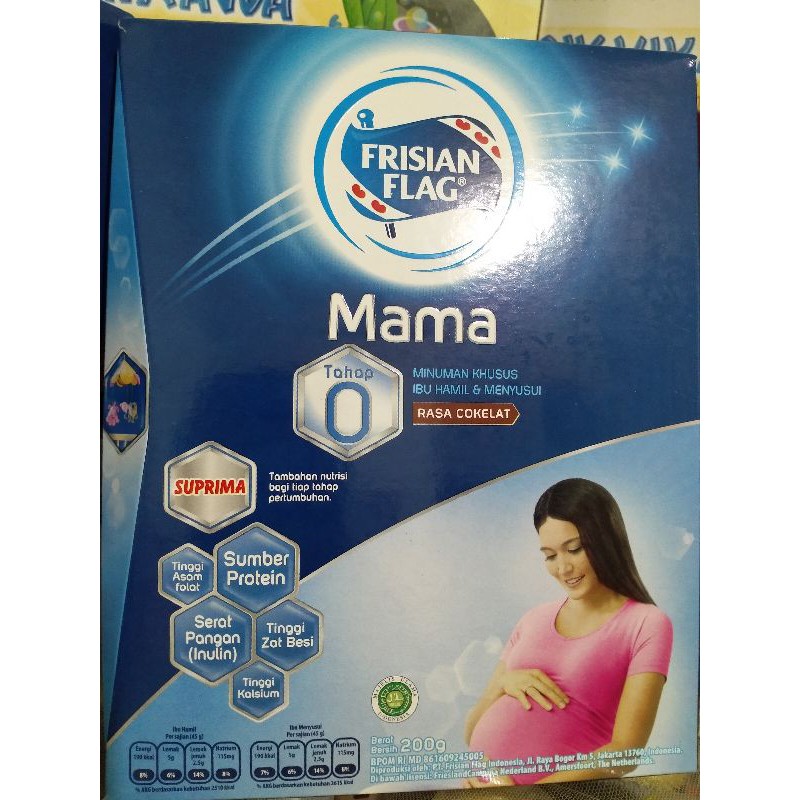 Susu Ibu Hamil Frisian Flag Mama Tahap 0 Suprima Rasa Coklat 200 gr