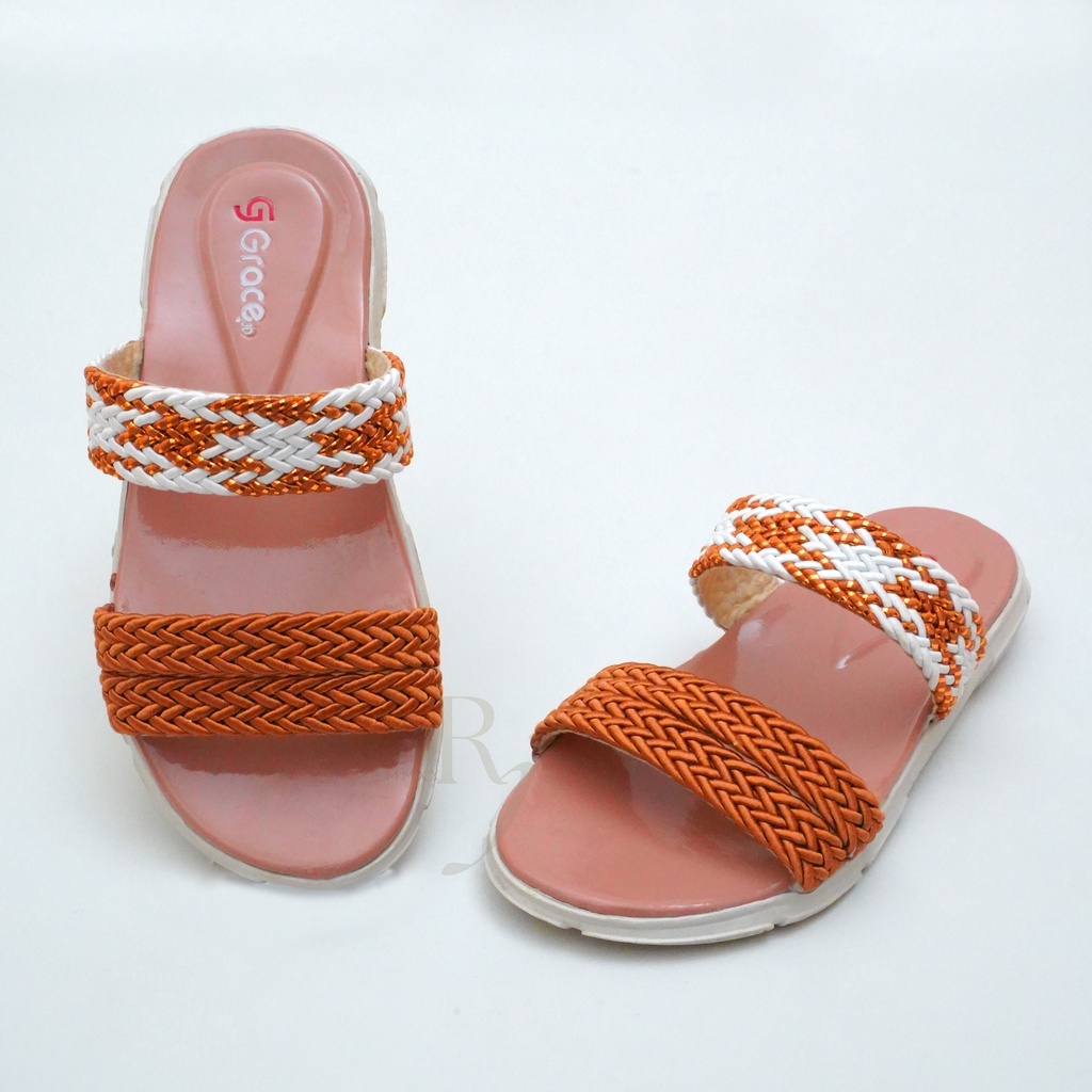 GRACE [LIDIA KIDS 404] Sandal Selop Motif Anak Perempuan Sandal Selop Rajut  Anak Cewek