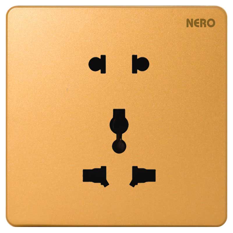 NERO Casa X210UU-GOLD Stop Kontak International + Universal (CP)