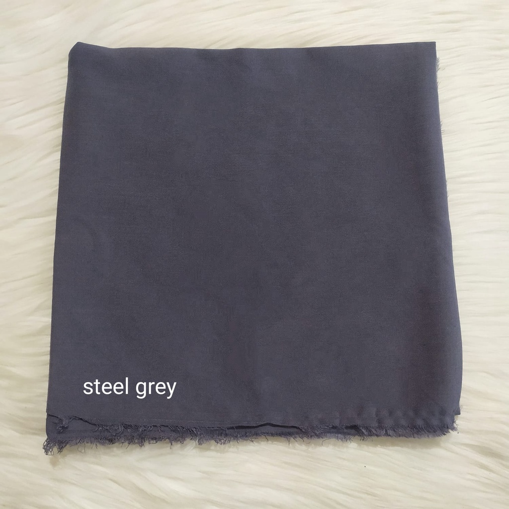 TERMURAH SAUDIA / Segiempat ORIGINAL SAUDI/ JILBAB RAWIS /JILBAB KATUN/jilbab murah-Steel grey