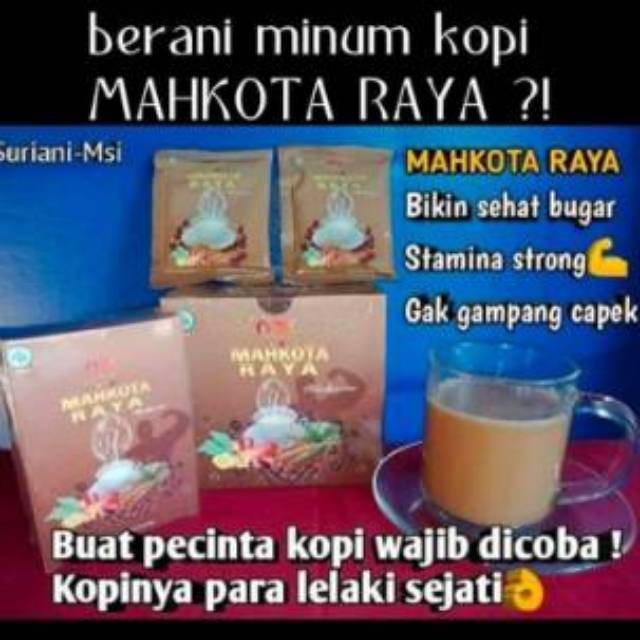 Kopi mahkota raya // jamu kuat buat laki laki dan menambah stamina