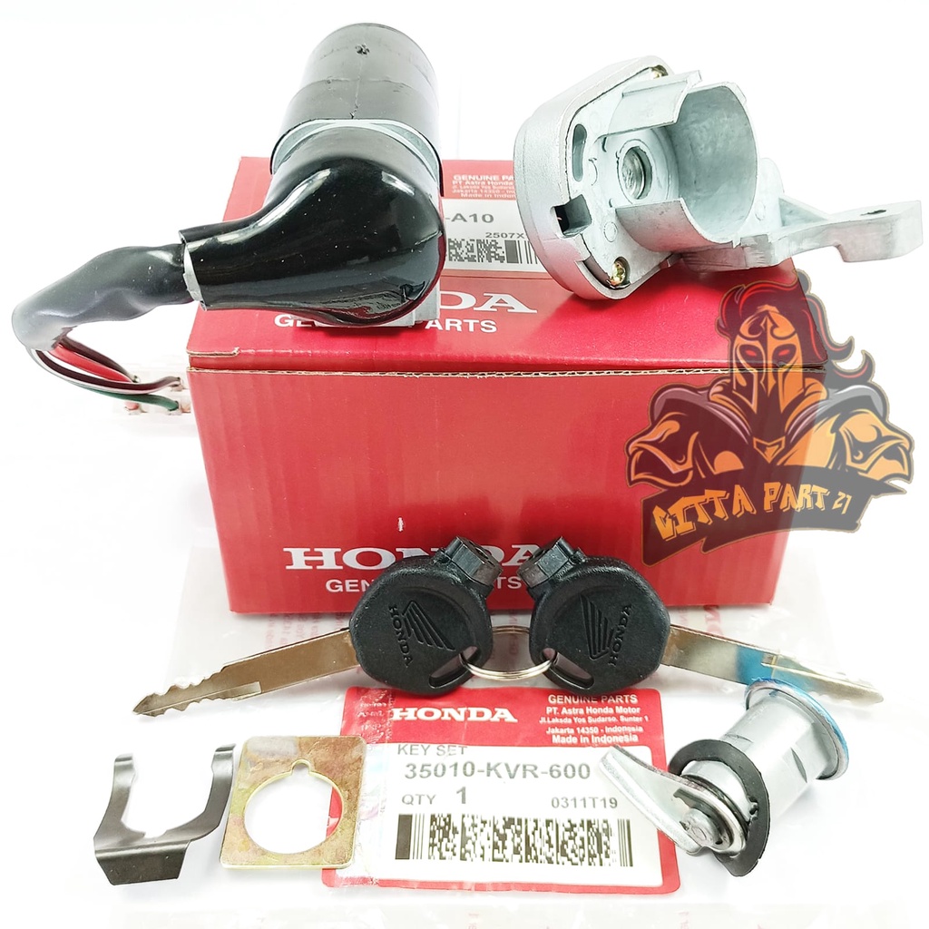 KUNCI KONTAK SET PLUS JOK BELAKANG HONDA KVR KUALITAS ASLI ORIGINAL HONDA AHM PRESISI PAS TINGGAL PASANG AWET DAN DIJAMIN MANTAP / KUNCI KONTAK REVO / KUNCI KONTAK REVO LAMA / KUNCI REVO / KUNCI REVO LAMA / KONTAK REVO / KONTAK REVO LAMA / KUNCI SET REVO