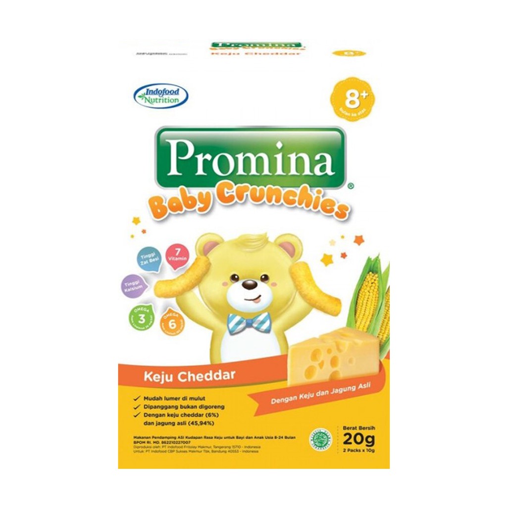 Promina Baby Crunchies Snack Makanan Ringan Camilan Bayi 20g