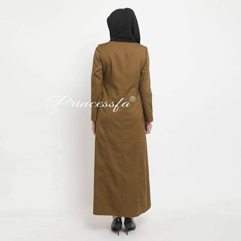 gamis dinas / gamis pemda / gamis pns khaki / gamis seragam pemda / gamis asn variasi batik