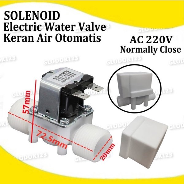 Electric Water Solenoid Valve Control Switch Air 1per2 Inch AC 220V NC