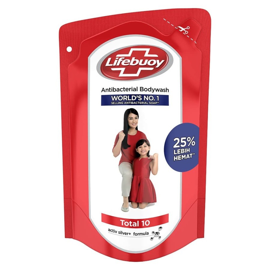 SABUN MANDI CAIR LIFEBUOY TOTAL 10 400ML REFILL POUCH TOTAL10 BODY WASH