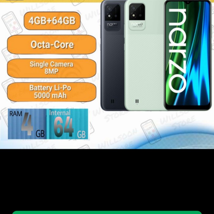Realme Narzo 50i Ram 4/64 resmi - Hijau