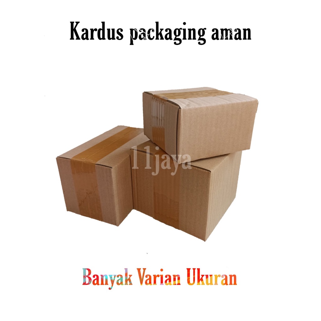 Kardus Packing Polos Ukuran 17,5 x 9,5 x 10 cm TERMURAH TERBAIK