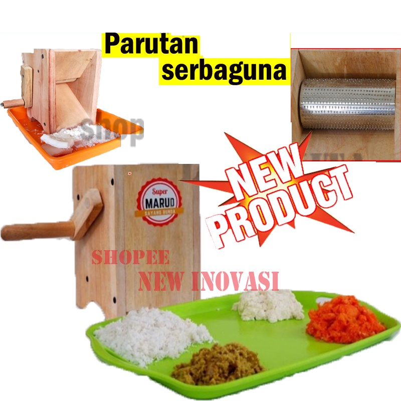PARUTAN KELAPA MANUAL / SERUTAN KELAPA / SINGKONG/ BAHAN MAKANAN / SERBAGUNA SUPER MARUD PENGIRIS / 