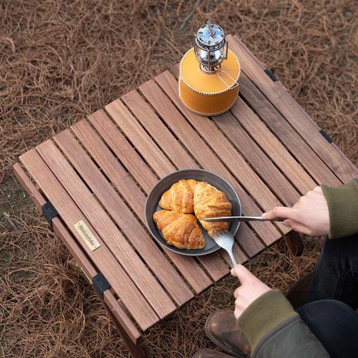 Naturehike Meja Kayu Lipat Portable Table NH21JJ001 Wood Roll Aesthetic Camping Picnic