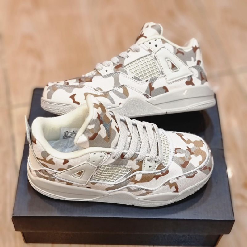 NIKE JORDAN 4 RETRO KIDS CAMO