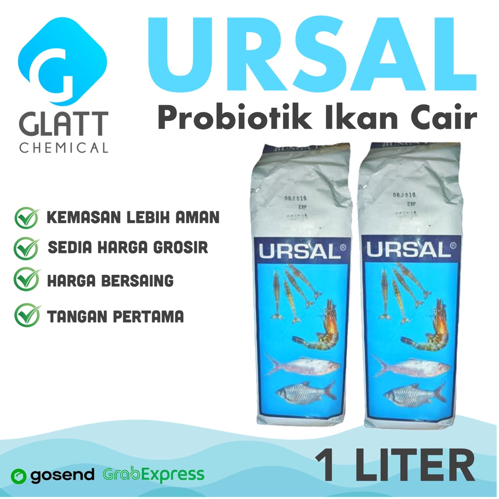 URSAL Cair 1 Liter - Probiotik Suplemen Tambah Nafsu Makan Ikan Udang
