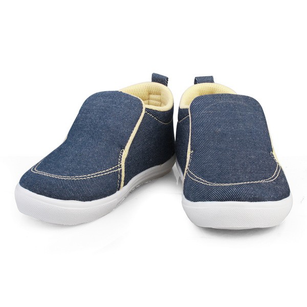 Sepatu Anak Laki Laki Umur 1 2  Tahun Unik Bahan Denim Diskon Slip On Terbaru Murah Grosir K03