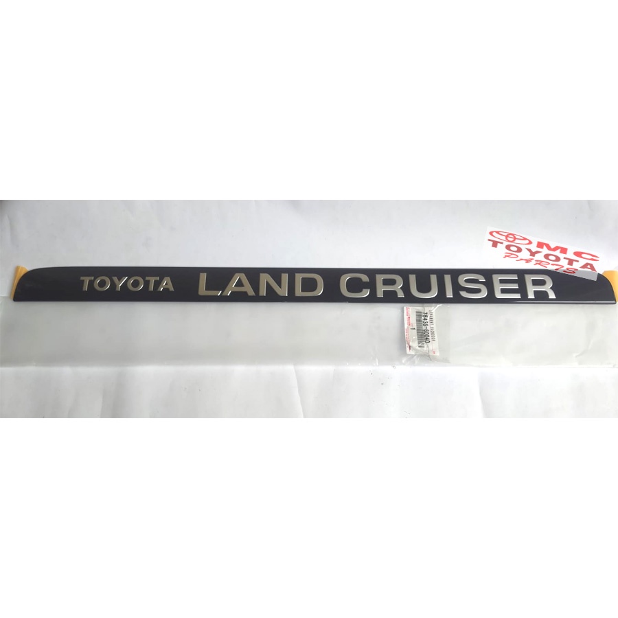 Emblem Logo Bagasi Belakang Toyota Land Cruiser HDJ 80 75435-60040