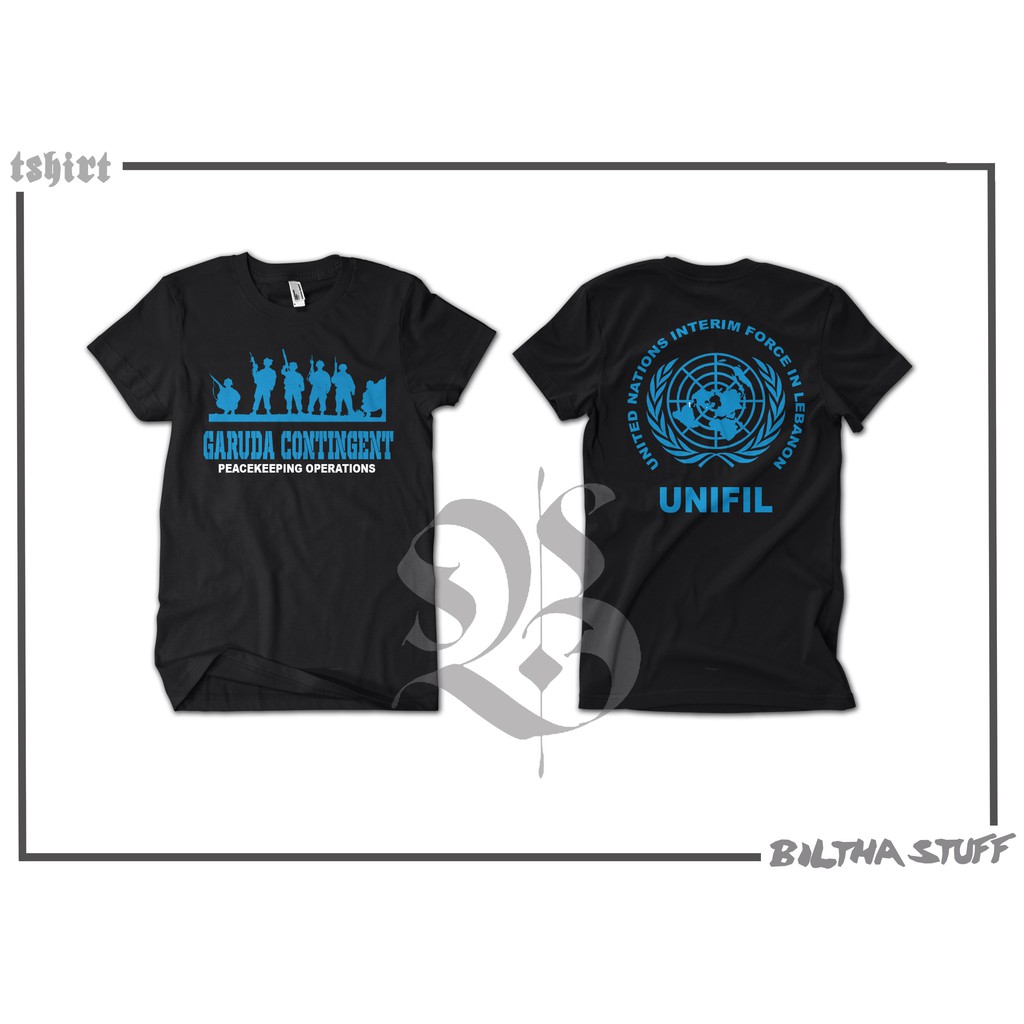 Tshirt / Baju / Kaos - UNIT PBB - United Nations UNIFIL Lebanon Garuda Contingent