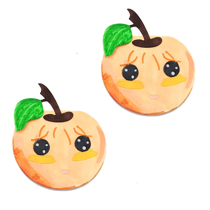 Zzz Cetakan Stensil Cutting Dies Motif Buah Halloween Bahan Metal Untuk Scrapbook / Craft DIY