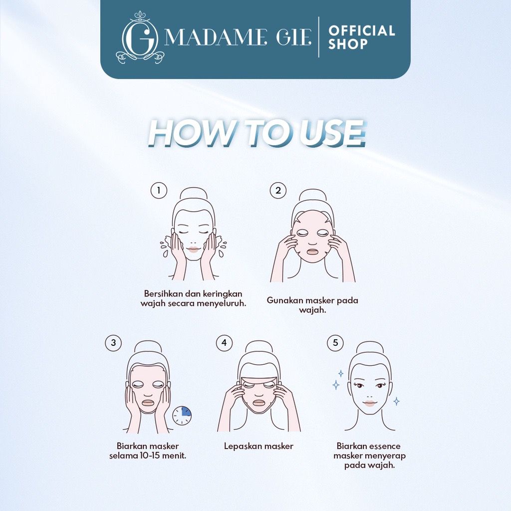 Madame Gie Luminos Sheet  Mask-Skincare Masker Wajah