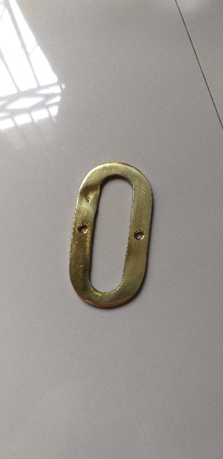 Huruf Angka Nomer Rumah Kuningan Tinggi 10 Cm Angka Nomor  Huruf O