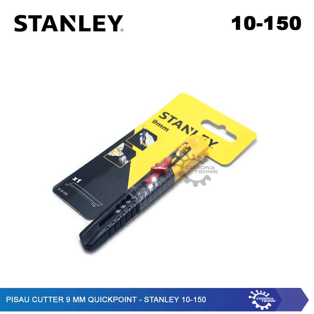 Stanley 10-150 - Pisau Cutter 9 mm QuickPoint