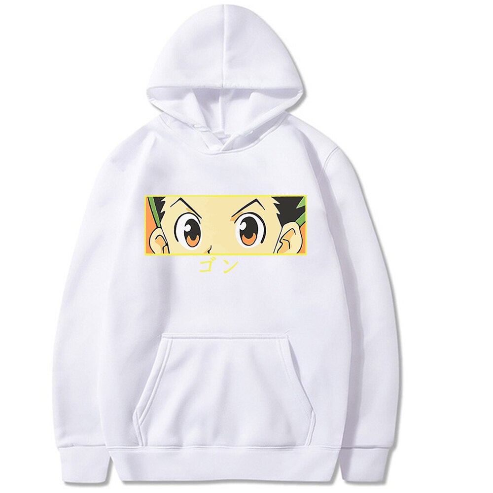 Sweater GON EYE Hoodie Anime HXH Jumper Pria Wanita Bahan Fleece Ukuran S M L XL XXL XXXL