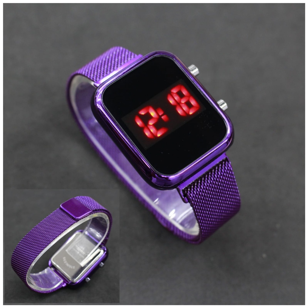 JAM TANGAN WANITA TERBARU LEDWATCH MAGNET TOP QUALITY/ JAM TANGAN LED WATCH MAGNET STRAP MAGNETIC /LEDWATCH TERLARIS DAN TERBARU