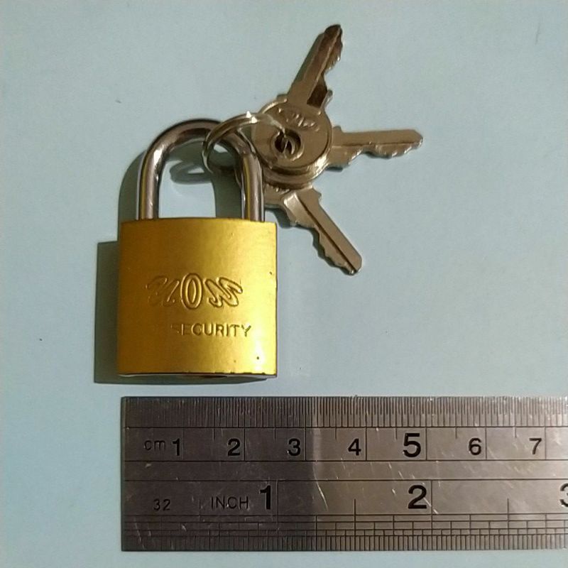 Gembok vion 25 mm. gembok kuning vion 25 mm. harga 1 pc