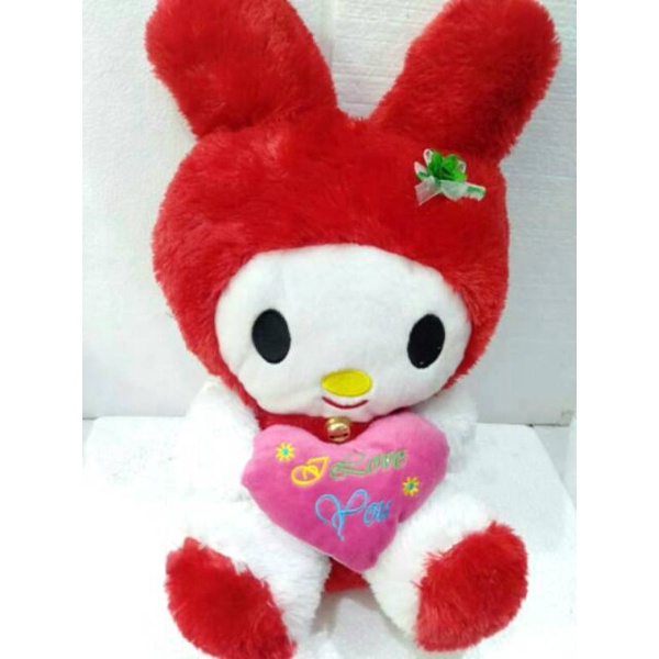 SNI BONEKA KELINCI MELODI 40 cm untuk kado ulang tahun anak pacar teman laki perempuan pria wanita cowok cewek   gemes import ori premium original JUMBO BESAR MINI KECIL  everly.id everlyid gemoy lucu