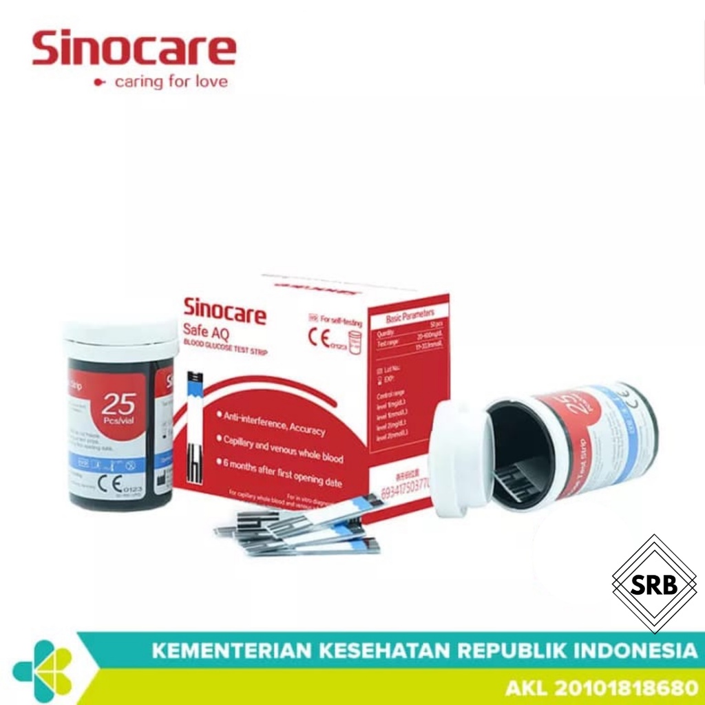 Sinocare Safe AQ Smart Alat Cek Gula Darah