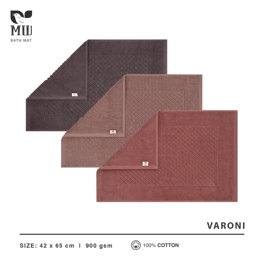 MWB Keset Morning Whistle by Terry Palmer Varoni Keset Kamar Mandi Dapur Handuk Bath Mat 42 x 65 cm