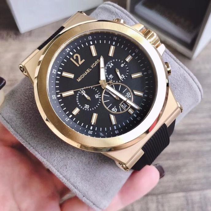 (100% Original) Jam Tangan Michael Kors Dylan Pria Mk8184 Fullset - Rosegold Tokobaruandry74