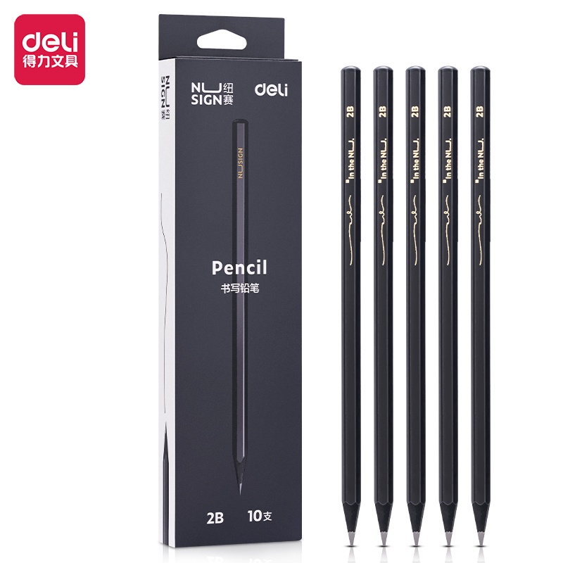 

Nusign 2B Pencil / Pensil 2B Design Elegan Nyaman Di Genggam 10 Pcs NS722-2B