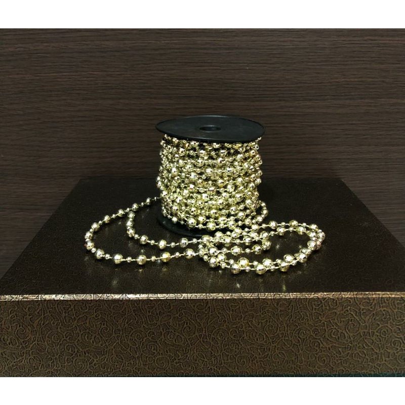 rantai perak 8 mm 10 meter, ornamen , hiasan , pajangan dekorasi .