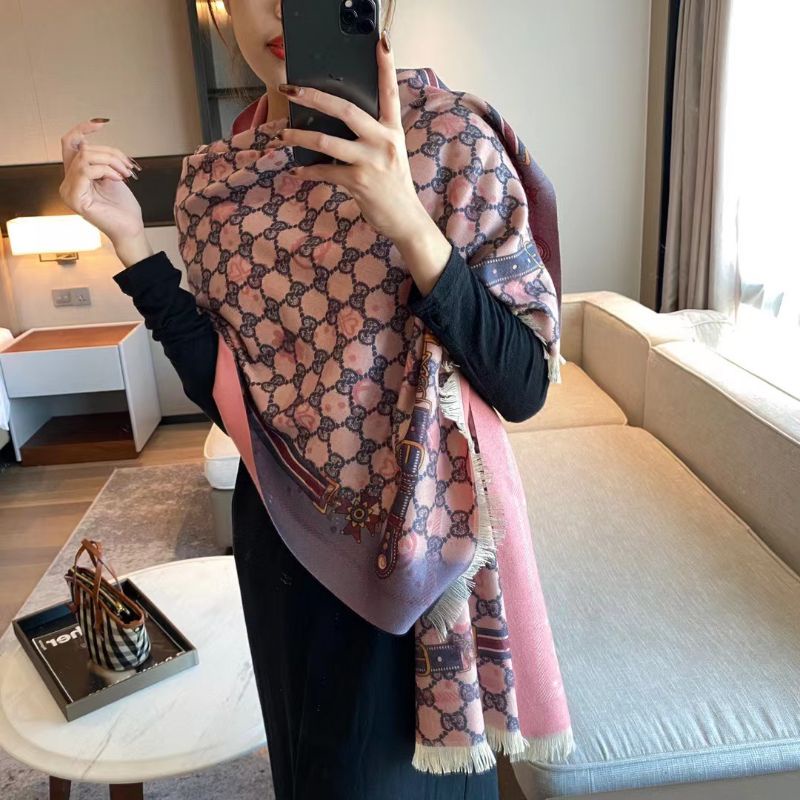 COD SYAL & SCARF WINTER TERBARU/SELENDANG WANITA-Pink
