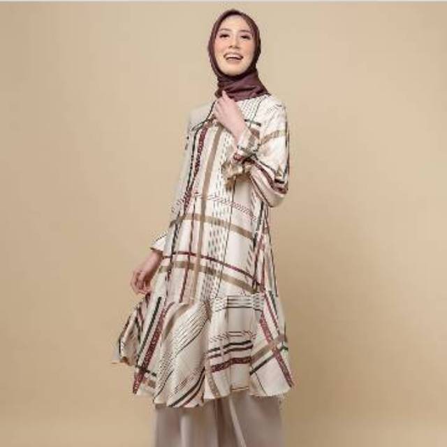TUNIK FASHION WANITA MURAH STYLE KEREN / HARA MIDI DRESS WK - WEARING KLAMBY
