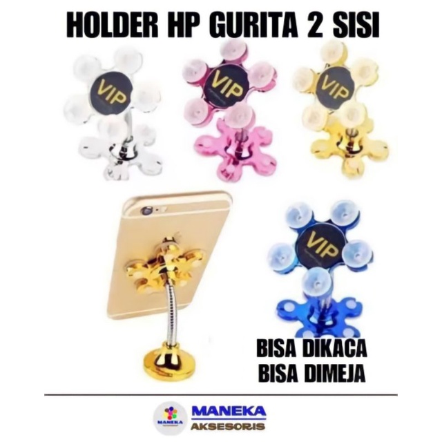 HOLDER BUNGA / HOLDER HP VIP BUNGA GURITA 2 SISI - STAND HOLDER HP VIP