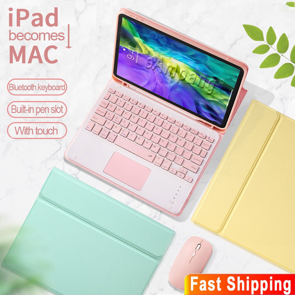 Xumu For iPad Macaron Candy Wireless Bluetooth Magic Magnetic Keyboard