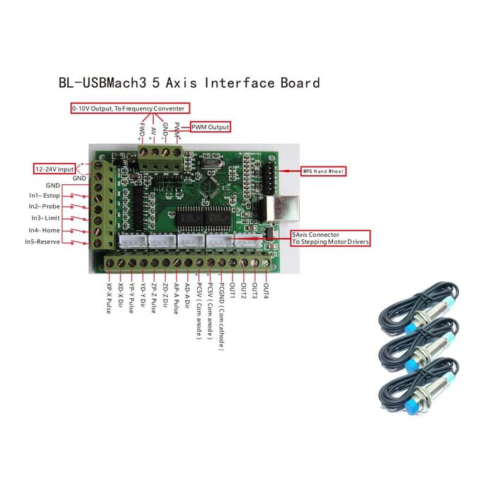 Mach3-Usb Cnc Controller Card 5Axis