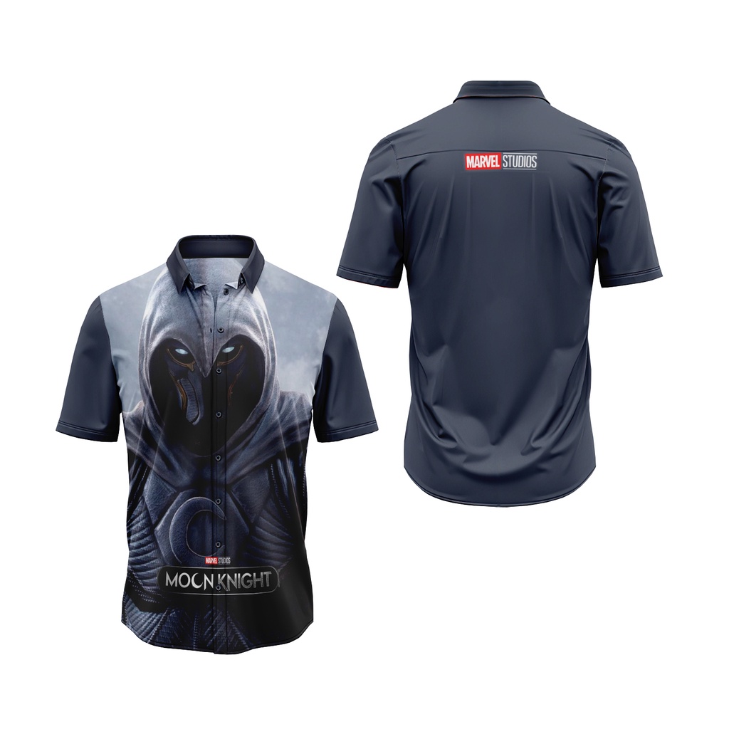 [Riashop] Kemeja Moon Knight | Baju Kemeja Moon Knight FullPrint