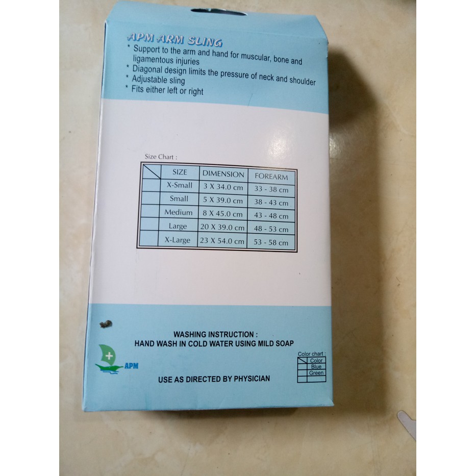 ARM SLING / PENYANGGA TANGAN / PENYANGGA TANGAN PATAH TULANG
