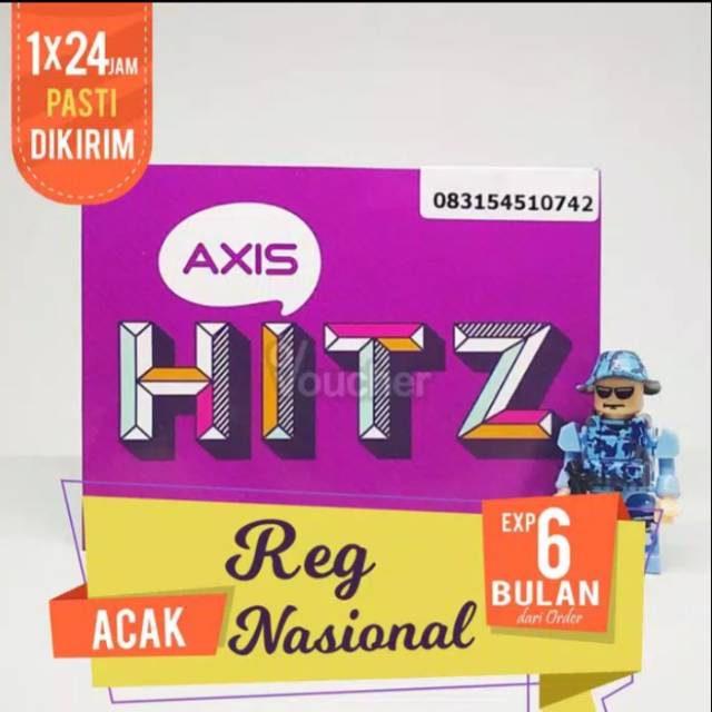 KARTU PERDANA AXIS URUT BELUM REGISTRASI