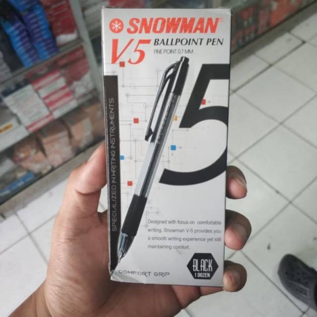 

ATH PULPEN/ BOLPOIN SNOWMAN V-5 (FINE POINT 0.7MM) CETEKAN
