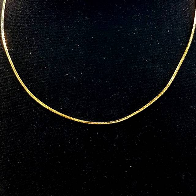 Kalung Italy Chain Cantik Emas asli Kadar 700 berat 5 gram