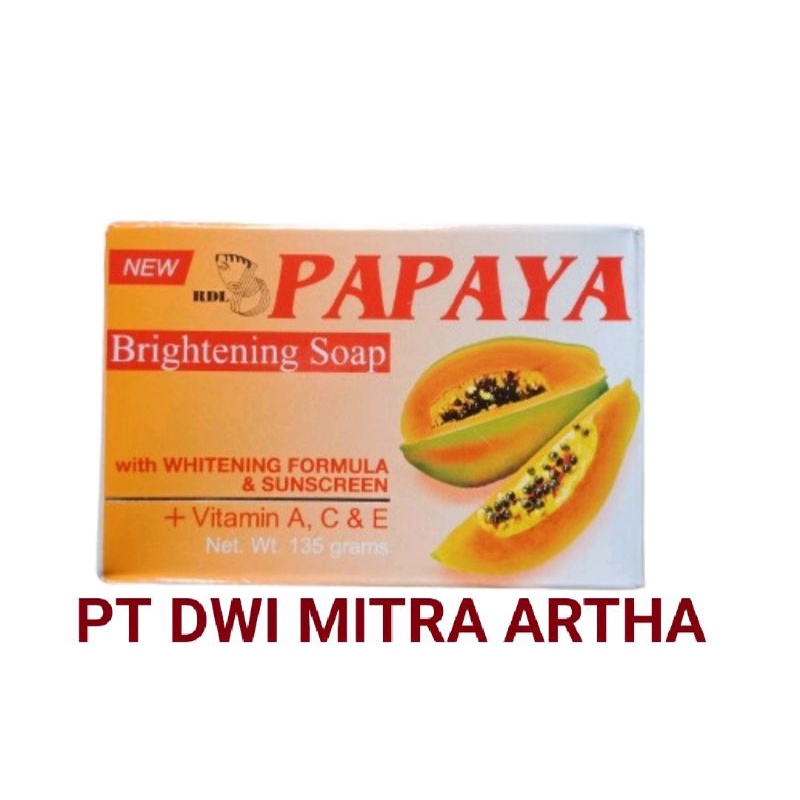 sabun PEPAYA 135gr/sabun pepaya PT Dwi Mitra Artha/sabun pepaya RDL