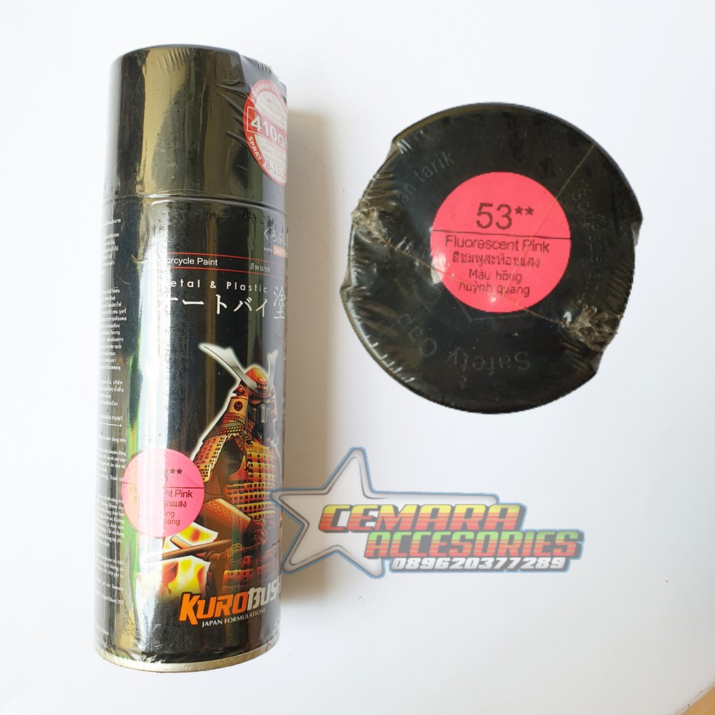 

Pilox Samurai Paint Fluorescent Pink 53 (Pink Stabilo) 400 ml - Cat Semprot