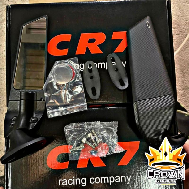Spion Winglet CR7 Kaca Putih Datar CNC Universal